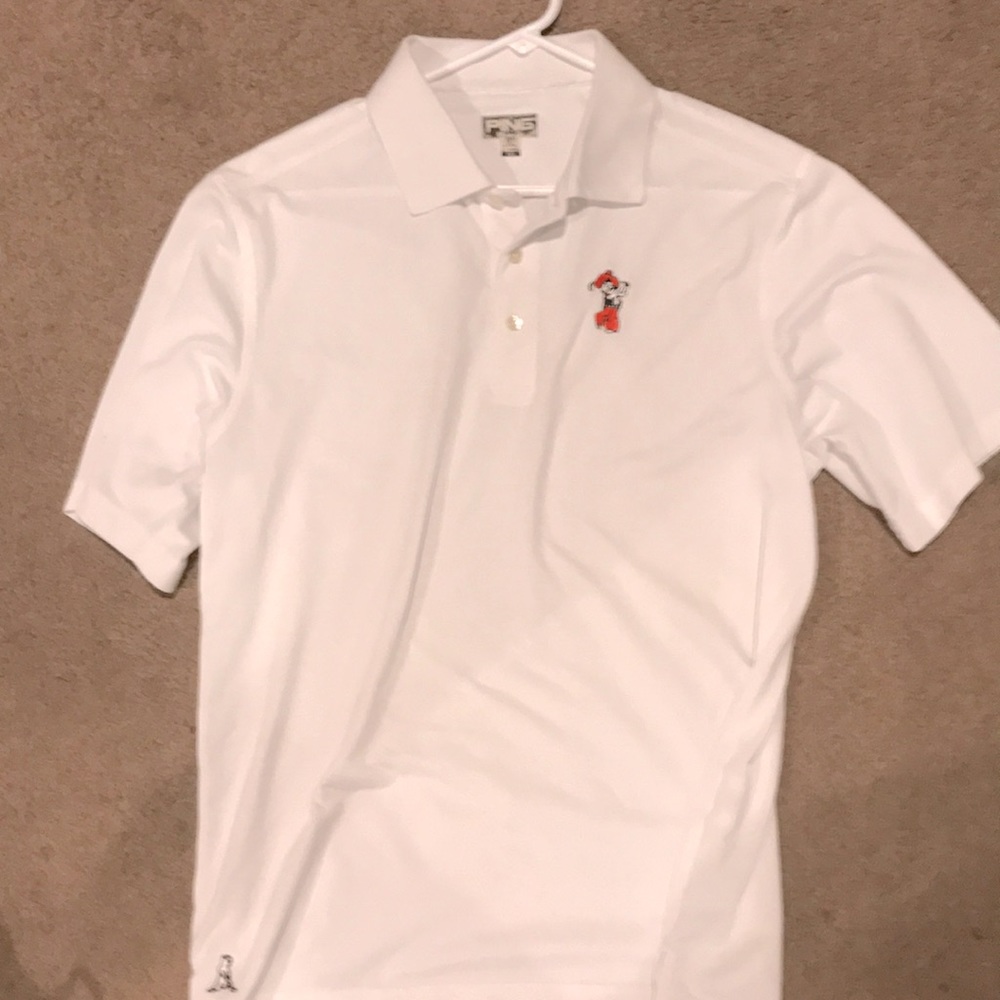 White Ping Oklahoma State Golf Polo